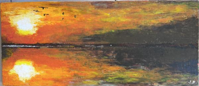 Coucher de soleil en Camargue - Jacques Boucomont