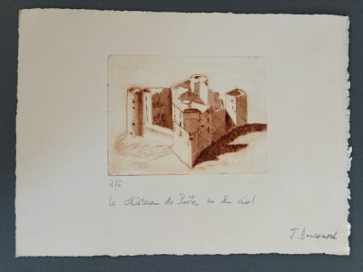 Le chateau de Portes vu du ciel - Jacques Boucomont