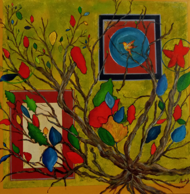 Un oiseau sur la branche - Anne Boitel Anabel